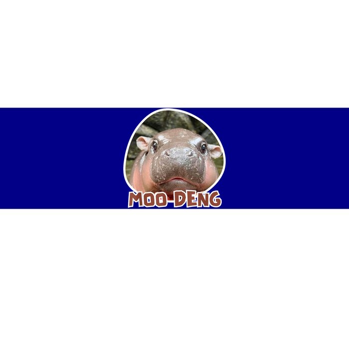 Moo Deng Pygmy Hippopotamus Funny Meme Bumper Sticker