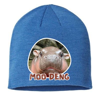 Moo Deng Pygmy Hippopotamus Funny Meme Sustainable Beanie