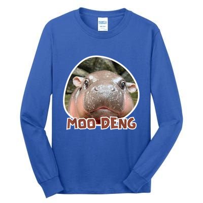 Moo Deng Pygmy Hippopotamus Funny Meme Tall Long Sleeve T-Shirt