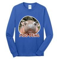 Moo Deng Pygmy Hippopotamus Funny Meme Tall Long Sleeve T-Shirt