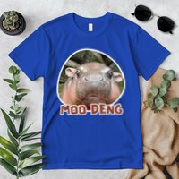 Moo Deng Pygmy Hippopotamus Funny Meme Premium T-Shirt