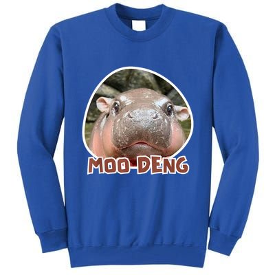 Moo Deng Pygmy Hippopotamus Funny Meme Tall Sweatshirt