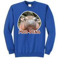 Moo Deng Pygmy Hippopotamus Funny Meme Tall Sweatshirt