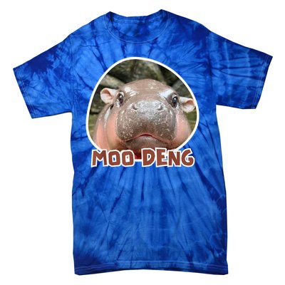 Moo Deng Pygmy Hippopotamus Funny Meme Tie-Dye T-Shirt