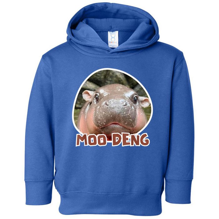 Moo Deng Pygmy Hippopotamus Funny Meme Toddler Hoodie