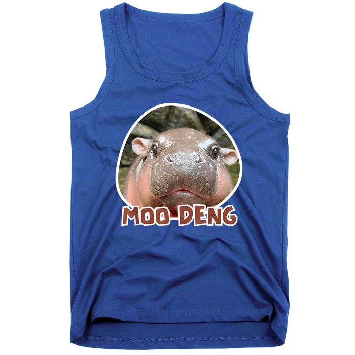 Moo Deng Pygmy Hippopotamus Funny Meme Tank Top