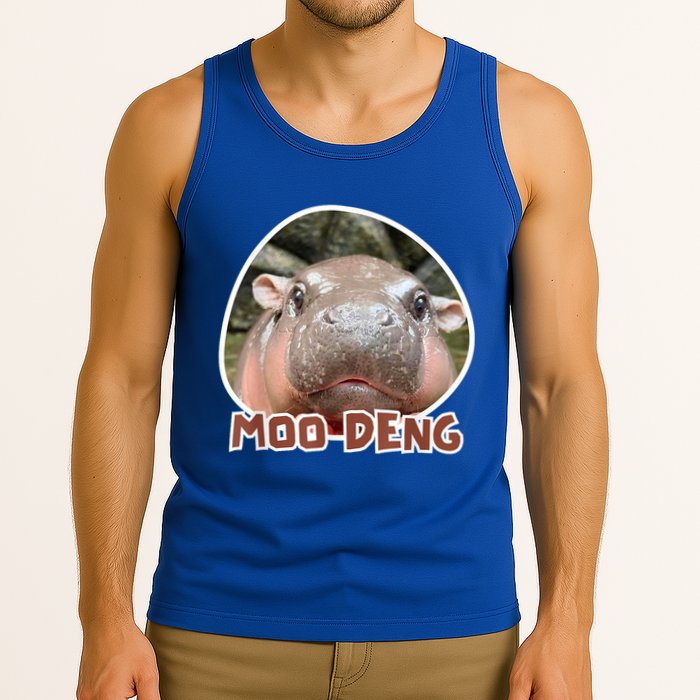 Moo Deng Pygmy Hippopotamus Funny Meme Tank Top