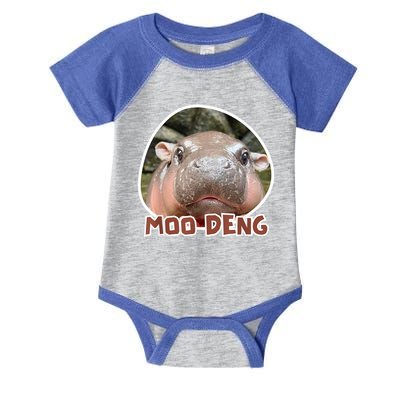 Moo Deng Pygmy Hippopotamus Funny Meme Infant Baby Jersey Bodysuit