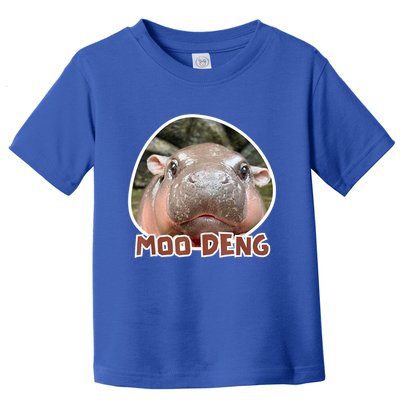 Moo Deng Pygmy Hippopotamus Funny Meme Toddler T-Shirt