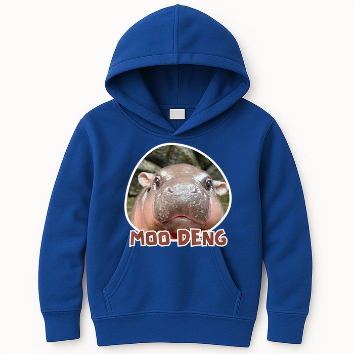 Moo Deng Pygmy Hippopotamus Funny Meme Kids Hoodie