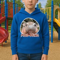 Moo Deng Pygmy Hippopotamus Funny Meme Kids Hoodie