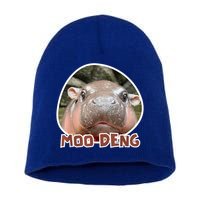 Moo Deng Pygmy Hippopotamus Funny Meme Short Acrylic Beanie