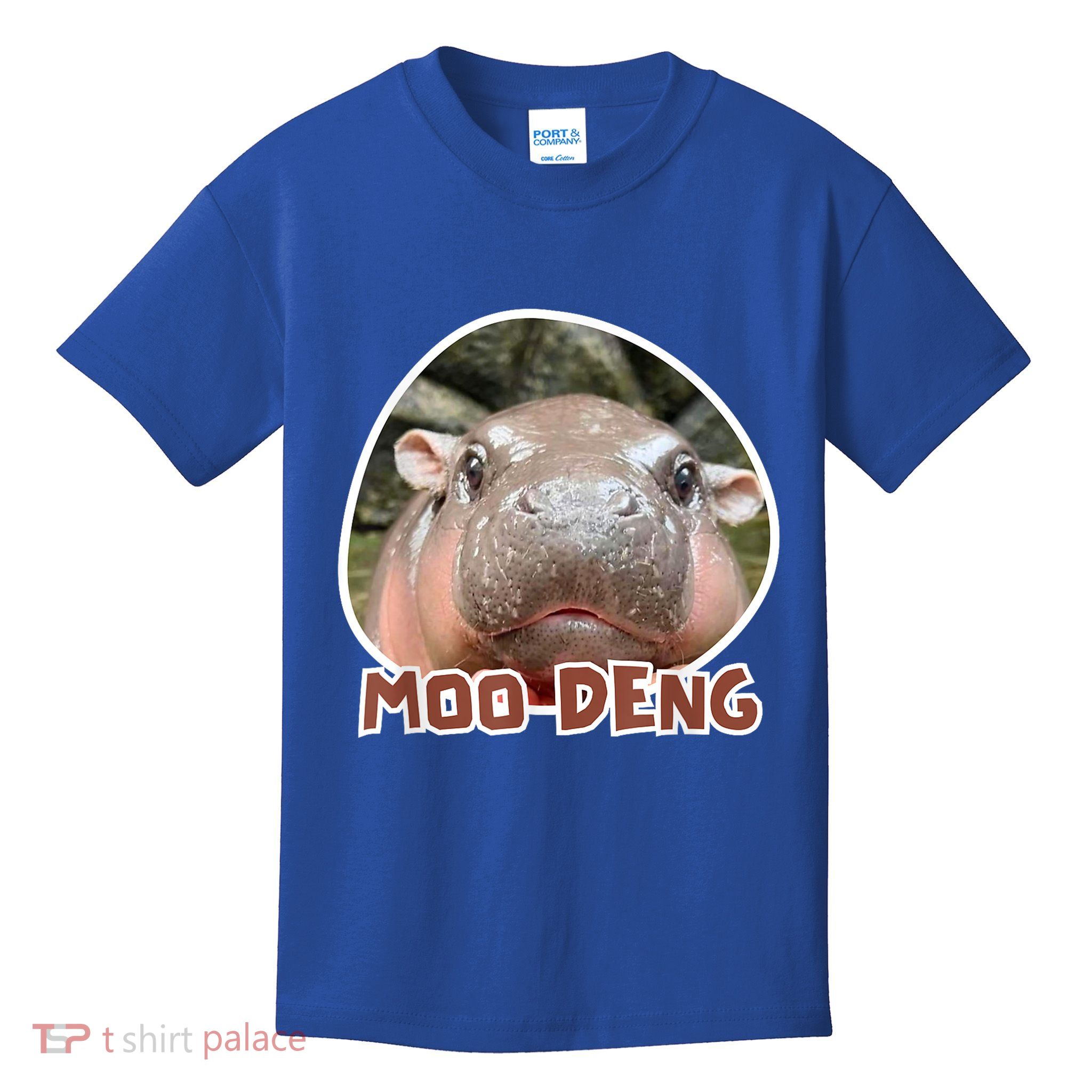 Moo Deng Pygmy Hippopotamus Funny Meme Kids T-Shirt