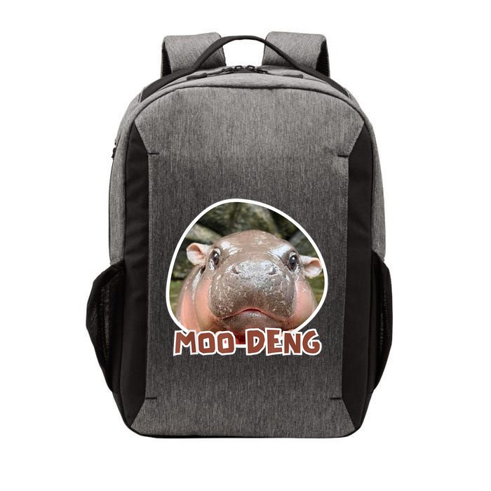 Moo Deng Pygmy Hippopotamus Funny Meme Vector Backpack
