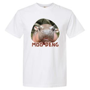 Moo Deng Pygmy Hippopotamus Funny Meme Garment-Dyed Heavyweight T-Shirt