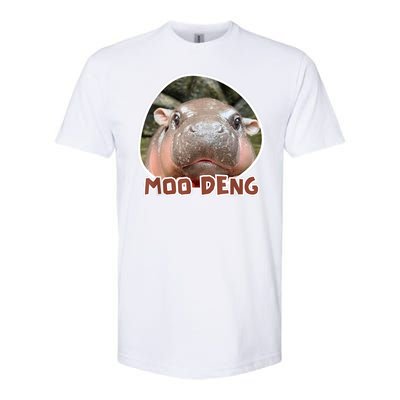 Moo Deng Pygmy Hippopotamus Funny Meme Softstyle® CVC T-Shirt