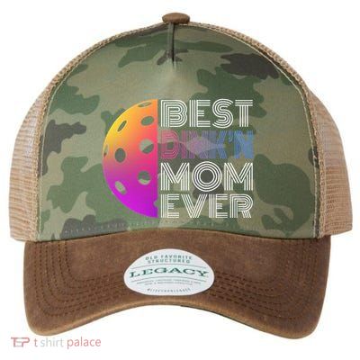 MotherS Day Pickleball Best DinkN Mom Ever Legacy Tie Dye Trucker Hat