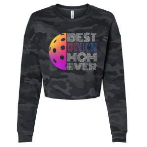 MotherS Day Pickleball Best DinkN Mom Ever Cropped Pullover Crew