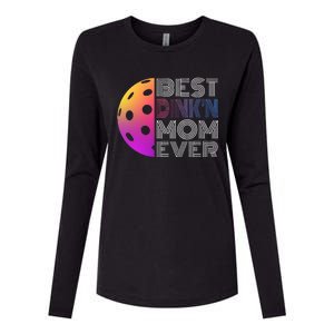 MotherS Day Pickleball Best DinkN Mom Ever Womens Cotton Relaxed Long Sleeve T-Shirt