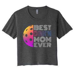 MotherS Day Pickleball Best DinkN Mom Ever Women's Crop Top Tee