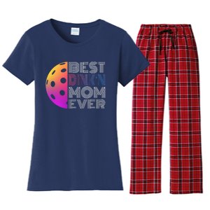 MotherS Day Pickleball Best DinkN Mom Ever Women's Flannel Pajama Set