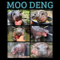 Moo Deng Picture Meme Funny Hippo Backpack
