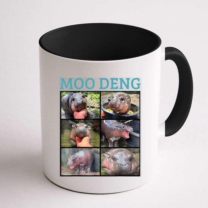 Moo Deng Picture Meme Funny Hippo Mug