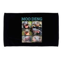 Moo Deng Picture Meme Funny Hippo Microfiber Hand Towel