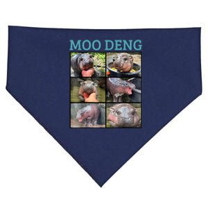 Moo Deng Picture Meme Funny Hippo USA-Made Doggie Bandana