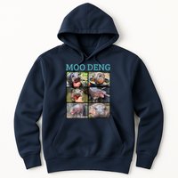 Moo Deng Picture Meme Funny Hippo Hoodie
