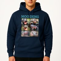 Moo Deng Picture Meme Funny Hippo Hoodie