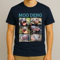 Moo Deng Picture Meme Funny Hippo T-Shirt