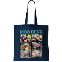Moo Deng Picture Meme Funny Hippo Bag