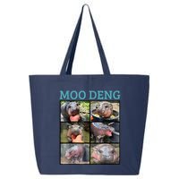 Moo Deng Picture Meme Funny Hippo 25L Jumbo Tote