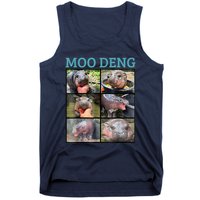 Moo Deng Picture Meme Funny Hippo Tank Top