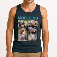 Moo Deng Picture Meme Funny Hippo Tank Top