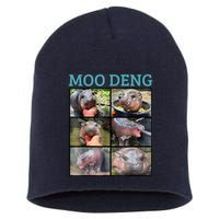 Moo Deng Picture Meme Funny Hippo Short Acrylic Beanie