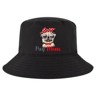 Mothers Day Pug Mom Funny Cute Puggle Mama Dog Lover Gift Cool Comfort Performance Bucket Hat