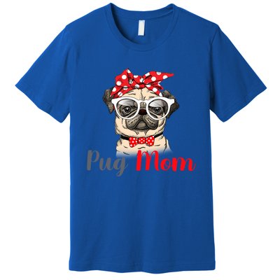 Mothers Day Pug Mom Funny Cute Puggle Mama Dog Lover Gift Premium T-Shirt