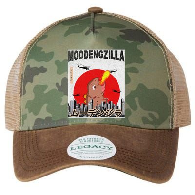 Moo Deng Pygmy Hippopotamus Funny Moodengzilla Legacy Tie Dye Trucker Hat