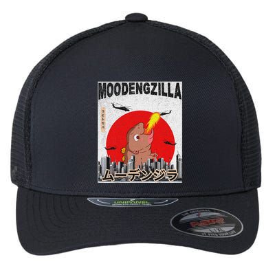 Moo Deng Pygmy Hippopotamus Funny Moodengzilla Flexfit Unipanel Trucker Cap