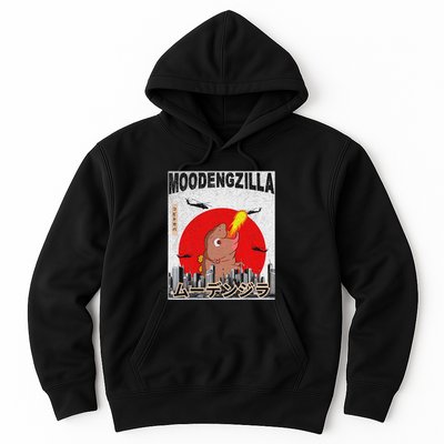 Moo Deng Pygmy Hippopotamus Funny Moodengzilla Hoodie