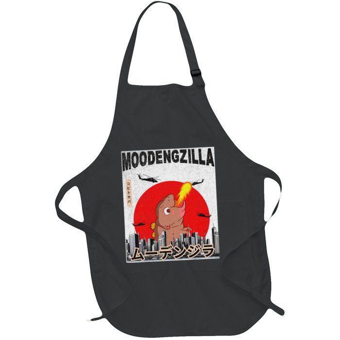 Moo Deng Pygmy Hippopotamus Funny Moodengzilla Apron
