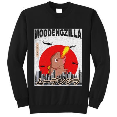 Moo Deng Pygmy Hippopotamus Funny Moodengzilla Sweatshirt