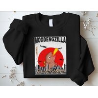 Moo Deng Pygmy Hippopotamus Funny Moodengzilla Sweatshirt