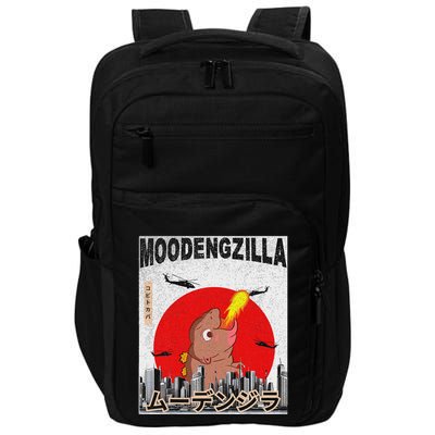 Moo Deng Pygmy Hippopotamus Funny Moodengzilla Impact Tech Backpack