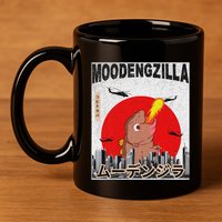 Moo Deng Pygmy Hippopotamus Funny Moodengzilla 11oz C Handle Ceramic Mug