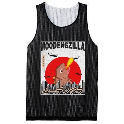 Moo Deng Pygmy Hippopotamus Funny Moodengzilla Mesh Reversible Basketball Jersey Tank