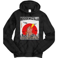 Moo Deng Pygmy Hippopotamus Funny Moodengzilla Tie Dye Hoodie