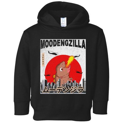 Moo Deng Pygmy Hippopotamus Funny Moodengzilla Toddler Hoodie